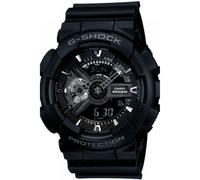 Casio Gents 51.00mm Quartz Watch with Black Analogue - Digital dial and Black Plastic/Resin Strap Strap GA-110-1BER