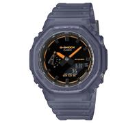 G Shock GA 2100K 2AER Smoked Light Black Dial Blue Resin Strap Watch