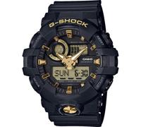 Casio G-Shock Classic Dual Display Black Plastic Strap Watch GA-710B-1A9ER