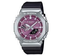 G-Shock GBM-2100A-4BER G-Steel 2100 Series Pink Octagonal Dial Black Strap Bluetooth Solar Watch