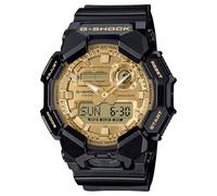 Casio G-Shock Analog-Digital Black Resin Gold Dial Watch GA010GGB-1A9