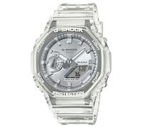 G-Shock Silver Dial Clear Resin Strap Watch
