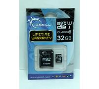G.Skill 32GB Class 10 MicroSDHC Flash Card with SD Adapter (FF-TSDG32GA-C10)