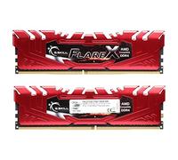 G.SKILL F4-2133C15D-16GFXR 16 GB (8 GB x 2) Flare X Series DDR4 2133 MHz PC4-17000 CL15 Dual Channel Memory Kit - Red