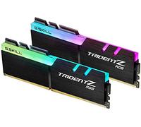 G.SKILL F4-3200C16D-16GTZR Trident Z RGB Series 16 GB (8 GB x 2) DDR4 3200 MHz PC4-25600 CL16 Dual Channel Memory Kit - Black with full length RGB LED light bar