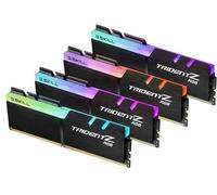 G.SKILL F4-3200C16Q-32GTZR Trident Z RGB Series 32 GB (8 GB x 4) DDR4 3200 MHz PC4-25600 CL16 Dual Channel Memory Kit - Black with full length RGB LED light bar