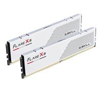 G.SKILL Flare X5 Series DDR5 RAM (AMD Expo & Intel XMP 3.0) 64GB (2x32GB) 6000MT/s CL36-36-36-96 1.35V Desktop Computer Memory U-DIMM - Matte White (F5-6000J3636F32GX2-FX5W)