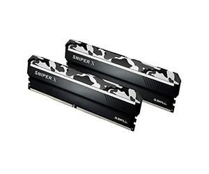 G.SKILL Kit Barrettes mémoire 16Go (2x8Go) DIMM DDR4 G.Skill Sniper X PC4-25600 (3200 Mhz) (Noir/Blanc)