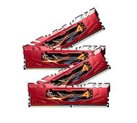 G Skill Ripjaws 4 F4-2666C15Q-32GRR 32GB Kit DDR4-2666 MHz Unbuffered Non-ECC Memory Modules with Heatspreader - Red