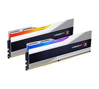 G.SKILL Trident Z5 RGB Series (Intel XMP 3.0) DDR5 RAM 32GB (2x16GB) 6000MT/s CL36-36-36-96 1.35V Desktop Computer Memory UDIMM - Metallic Silver (F5-6000J3636F16GA2-TZ5RS)