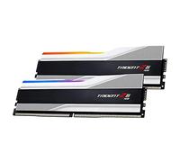 G.SKILL Trident Z5 RGB Series (Intel XMP 3.0) DDR5 RAM 64GB (2x32GB) 6000MT/s CL30-40-40-96 1.40V Desktop Computer Memory UDIMM - Metallic Silver (F5-6000J3040G32GA2-TZ5RS)