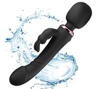 G Spot Rabbit Vibrator for Women Realistic Vibrating Dildo Massager Tool Silicone Rechargeable Clit Vibrator 10 Powerful Vibration Modes Waterproof Adult Sex Toys for Couples 9 inch