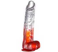 G Spot Realistic Jelly Dildo with Strong Suction Cup Flexible Penis Harness Compatible Anal Adult Sex Toys for Women