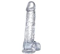G Spot Realistic Jelly Dildo with Strong Suction Cup Flexible Penis Harness Compatible Anal Adult Sex Toys for Women