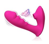 G-Spot Vibrator, 2 in 1 Sex Toys for Women Clitoris Licking Dildo Sucking Vibrators with 10 Vibration & Suction Modes, Dildo Vibrabrater Adult Sex toy4woman Clitorious Sucker Tongue Sex Toy