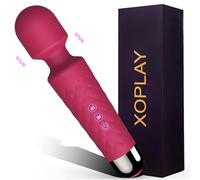 G Spot Wand Vibrator for Women,XOPLAY 20 Modes Powerful Dildo Clitoral Stimulator,Wireless Quiet Waterproof USB Rechargeable Anal Toys Adult Sex Toys Gift for Couples Female Masturbation Burgundy