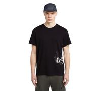 Sprayed Graphic T-Shirt - Black - Men XXL