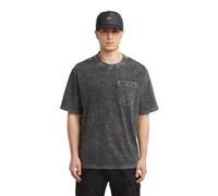 G-STAR 8719965012981 Washed Pocket R T, Black (Dk Black Smokey Gd D26825-c756-h590), M