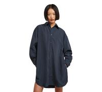 G-STAR 8721136008785 Oversized Woven Dress ls wmn, Multicoloured (India Ink Pinstripe D26979-e084-h579), XS