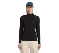 G-STAR A line Slim Rib Mock t ls wmn, Black (Dk Black D26905-e136-6484), S