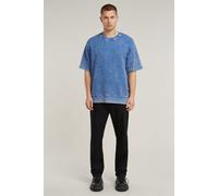 Acid Wash Loose Sweater - Medium blue - Men M