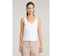 G-Star Asymmetrical Zip Slim Tank Top White size S | Tank Tops Outlet | Women | White S