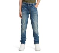 G-Star Boy's Kids 3301 Slim Pull-Up Jeans, Blue (sun faded indigo destroyed D24921-01-C041), 10