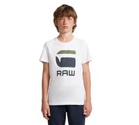 G-STAR Boy's T-Shirt Ss Regular, White (White D26309-01-110), 12 Years