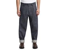 The Ignaz- Correct Pleated Selvedge Chino Relaxed - Dark blue - Men 36-32