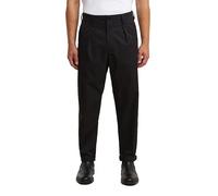 Pleated Chino Relaxed Tapered - Black - Men 28-32