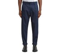 Pleated Chino Relaxed Tapered - Dark blue - Men 31-34