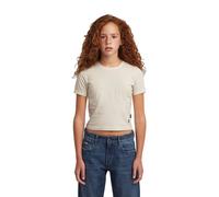 G-star D29258-01 Cropped Short Sleeve T-shirt Beige 10 Years Girl