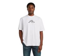 Multi Technique Graphic Relaxed T-Shirt - White - Men XL