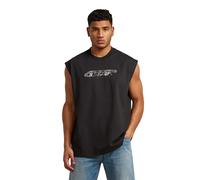 Loose Graphic Sleeveless T-Shirt - Black - Men XL