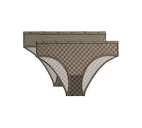 Mesh Brazilian Brief 2-Pack - Beige - Women XL