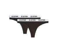 Thong Brief 2-Pack - Black - Women M