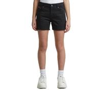 Jeans Knit pvt Ltd True Shorts Raw Edge G Shorts, Black (Dk Black D29780-01-6484), 12 Years Girl
