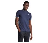 Dunda Slim Stripe Polo - Dark blue - Men S