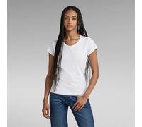 Slim V-neck T-shirt for women G-Star Eyben Blanc S