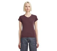 G-Star Eyben Women's Slim V-Neck Top 2.0, Red (Maroon Gd D24533-b059-h731), S