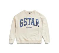 G-Star Girl's Kids Cropped Sweater RAW Denim, Beige (eggnog D24980-01-G076), 8