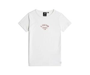 G-Star Girl's Kids Top Regular , White (buff D24973-01-1358), 6