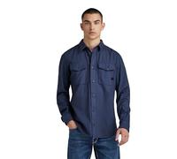 G-Star Herren Marine Slim Ls Shirts