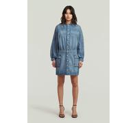 G-Star Macro Balloon Dress Ls Antique Faded Thames size S | Mini Dresses Outlet | Women S