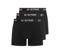 G-Star Men’s 3 Pack Cotton Stretch Trunks - Black