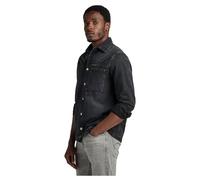G-Star Men's 1-Pocket Regular Denim Shirt, Black (faded moonless night gd D24764-D295-G371), S