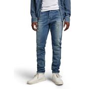 G-Star Men's 3301 Slim Fit Jeans, Blue (vintage ripped sea breeze 51001-C913-D906), 33W / 30L