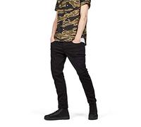 G-Star Men's 3301 Slim style Jeans, Black (rinsed 51001-8970-082), 25W / 26L