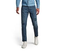 G-Star Men's 3301 Slim style Jeans, Blue (worn in rivulet patch restored 51001-C048-C601), 32W / 34L
