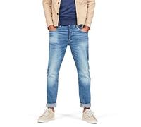 G-Star Men's 3301 Straight Jeans, Blue (authentic faded blue 51002-B631-A817), 36W / 32L